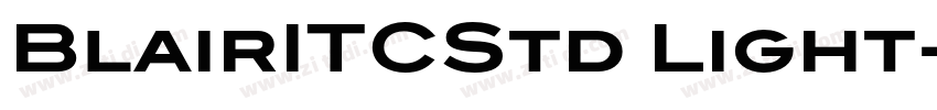 BlairITCStd Light字体转换